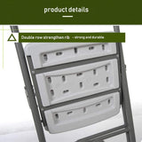 4-Pack Vinyl Folding Chairs White