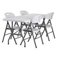 4-Pack Vinyl Folding Chairs White