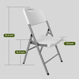 4-Pack Vinyl Folding Chairs White