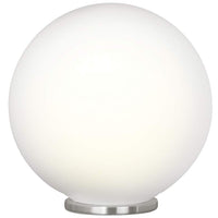 Rondo - 1-Light Table Lamp - Silver - Opal Glass- 9 Inches