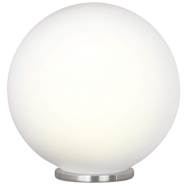 Rondo - 1-Light Table Lamp - Silver - Opal Glass- 9 Inches