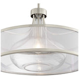 Possini Euro Layne 19 1/4" Wide Brushed Nickel Pendant Light