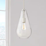 Possini Euro Burgen 8 1/2" Wide Brushed Nickel Mini Pendant