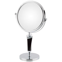 Helix Chrome Two-Sided Magnified Freestanding Makeup Mirror