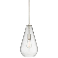 Possini Euro Burgen 8 1/2" Wide Brushed Nickel Mini Pendant