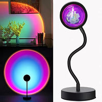 LED Sunset Light Projector Atmosphere Lamp, 360degree Dimmable Night Light