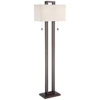 Possini Euro Design Double Tier Bronze Floor Lamp