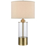 Dimond Fermont Clear Glass and Antique Brass Table Lamp