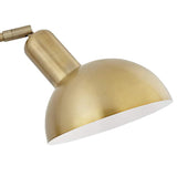 Possini Euro Bellini Warm Gold Swing Arm Plug-In Wall Lamp