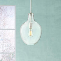 Keegan 10 1/2" Wide Brushed Nickel Mini Pendant