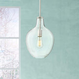 Keegan 10 1/2" Wide Brushed Nickel Mini Pendant