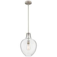 Keegan 10 1/2" Wide Brushed Nickel Mini Pendant