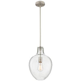 Keegan 10 1/2" Wide Brushed Nickel Mini Pendant