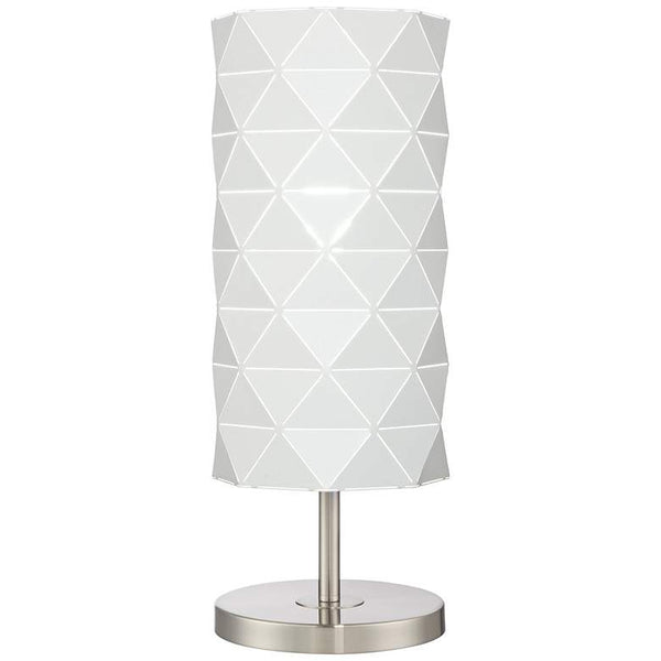 Lite Source Pandora Brushed Nickel Uplight Accent Table Lamp