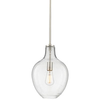 Keegan 10 1/2" Wide Brushed Nickel Mini Pendant