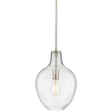 Keegan 10 1/2" Wide Brushed Nickel Mini Pendant