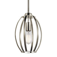 Kichler Tao 8" Wide Brushed Nickel Mini Pendant