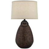 Paloma Tobacco Brown Finish Rustic Table Lamp