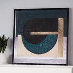 Geometric Layers Framed Canvas Wall Art