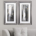 Gray Matter 27" High 2-Piece Framed Wall Art Set