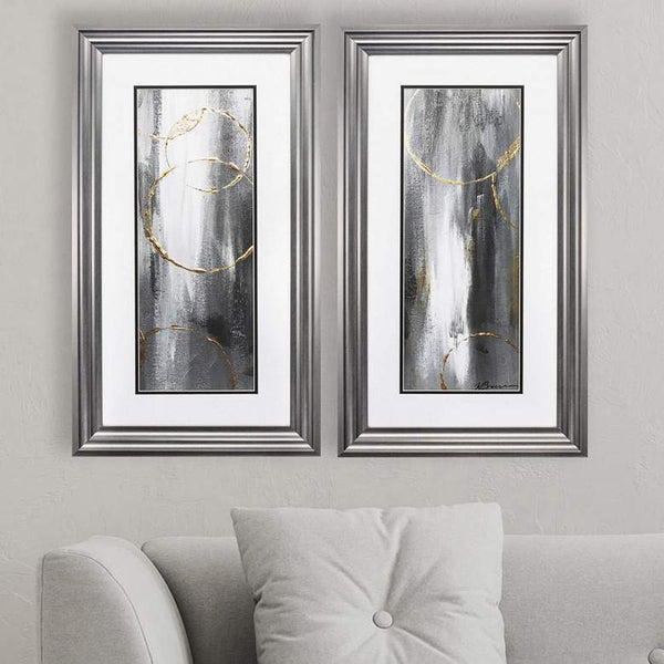 Gray Matter 27" High 2-Piece Framed Wall Art Set