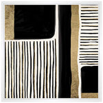 Linear Pattern Play Framed Canvas Wall Art