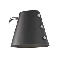 Mitzi Meta Polished Nickel and Black LED Swing Arm Wall Lamp