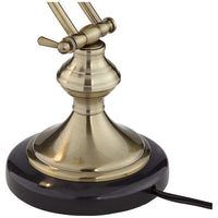 Antique Brass With Marble Piano Desk Lamp by Regency Hill
