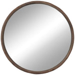 Thayne Natural Wood 27 1/2" Round Wall Mirror