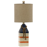 Table Lamp - Blue And Orange Stripe