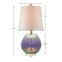 510 Design Ranier Iridescent Iridescent Glass Table Lamp