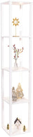 FENLO Fancy Display Shelves with LED Floor Lamp