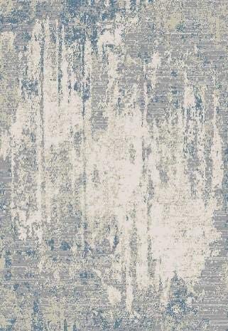 Florance Collection Blue Modern Soft Area Rug