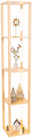FENLO Fancy Display Shelves with LED Floor Lamp