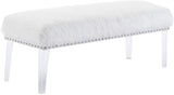 Ottoman Bench Upholstered Bench for Bedroom/Entryway/Hallway/Living Room