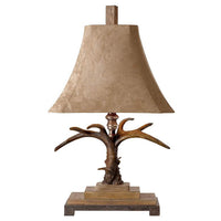 Faux Antler Suede Table Lamp