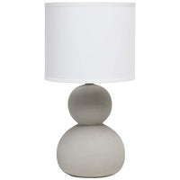 Simple Designs 15 1/2" High Taupe Gray Accent Table Lamp