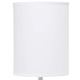 Simple Designs White Candlestick Ceramic Accent Table Lamp