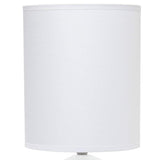 Simple Designs 18 1/2"H White and Blue Accent Table Lamp