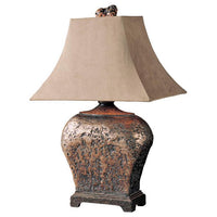Xander Distressed Bronze Table Lamp