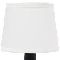 Simple Designs 9 1/2"H Black Bocksbeutal Accent Table Lamp