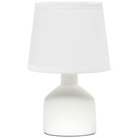 Simple Designs 9 1/2" High Off-White Accent Table Lamp