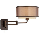 Vista Oil-Rubbed Bronze Plug-In Swing Arm Wall Lamp