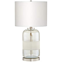Kathy Ireland Moderne Textured Champagne Glass Table Lamp