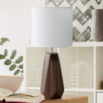 Simple Designs 17 1/2" High Espresso Brown Accent Table Lamp