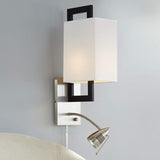 Possini Euro Floating Square LED Plug-In Wall Light