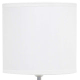 Simple Designs 17 1/2"H Off-White Sculpted Accent Table Lamp