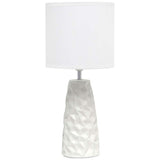 Simple Designs 17 1/2"H Off-White Sculpted Accent Table Lamp