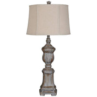 Crestview Collection Ridgeline Antique Gray Table Lamp