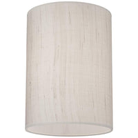 Brushed Nickel Ivory Cylinder Plug-In Swing Arm Wall Lamp